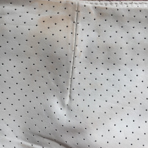 Townsen 100% real leather mini skirt - soft white - Picture 3 of 6